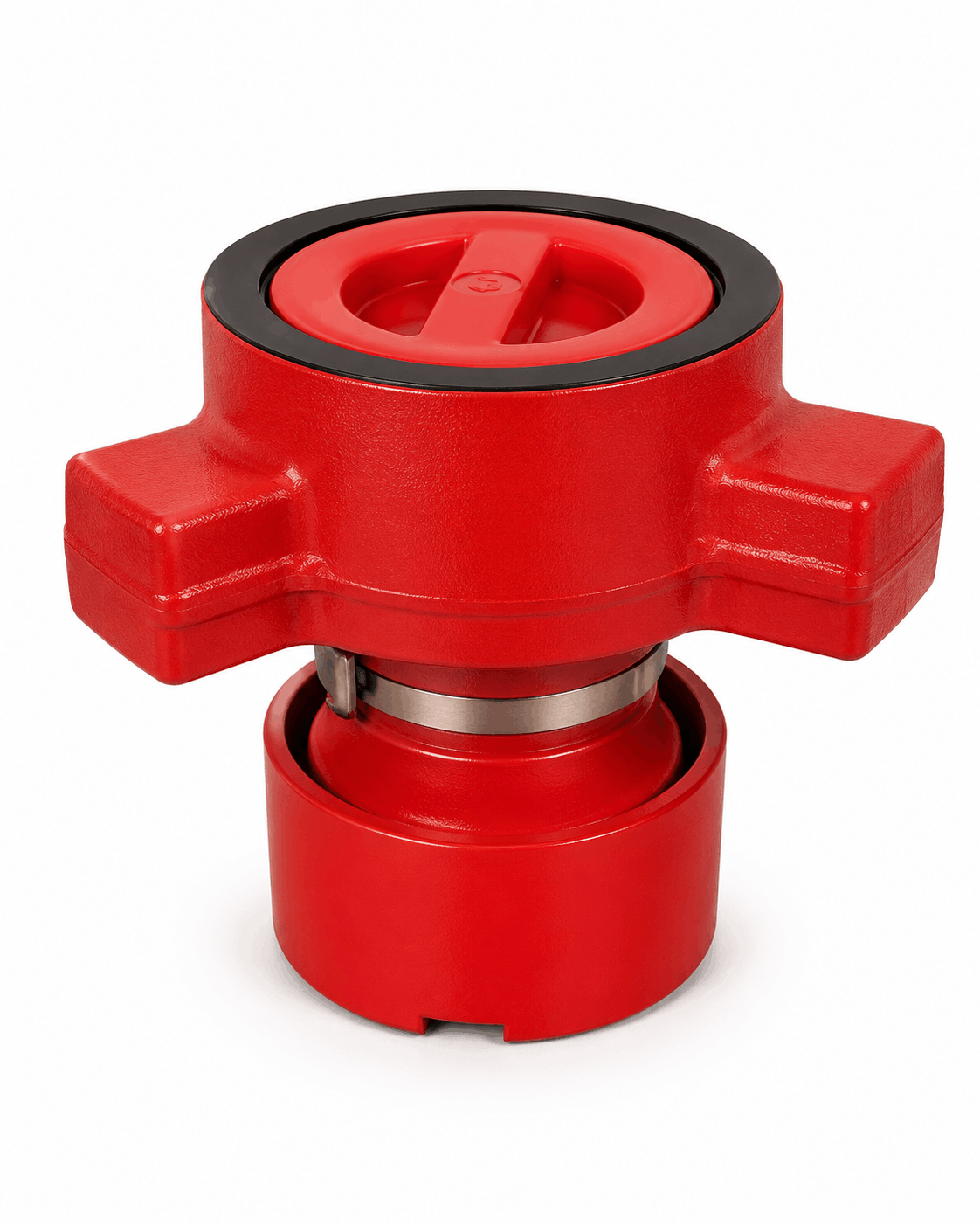 FIG 1502 crossover adapter with 2-inch male wing x 2-inch female threaded connection for high-pressure oilfield flowline and wellhead equipment systems