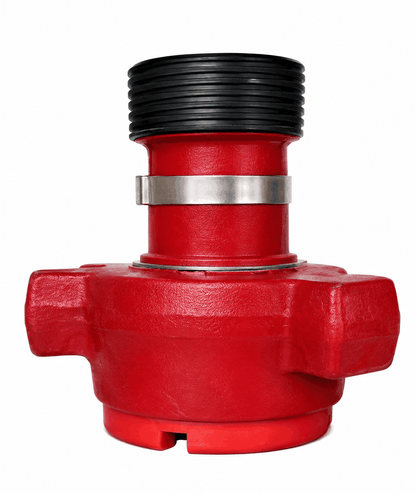 2 inch Fig 2202 male wing x 2 inch Fig 1502 female threaded crossover adapter for high pressure flowline and oilfield iron systems