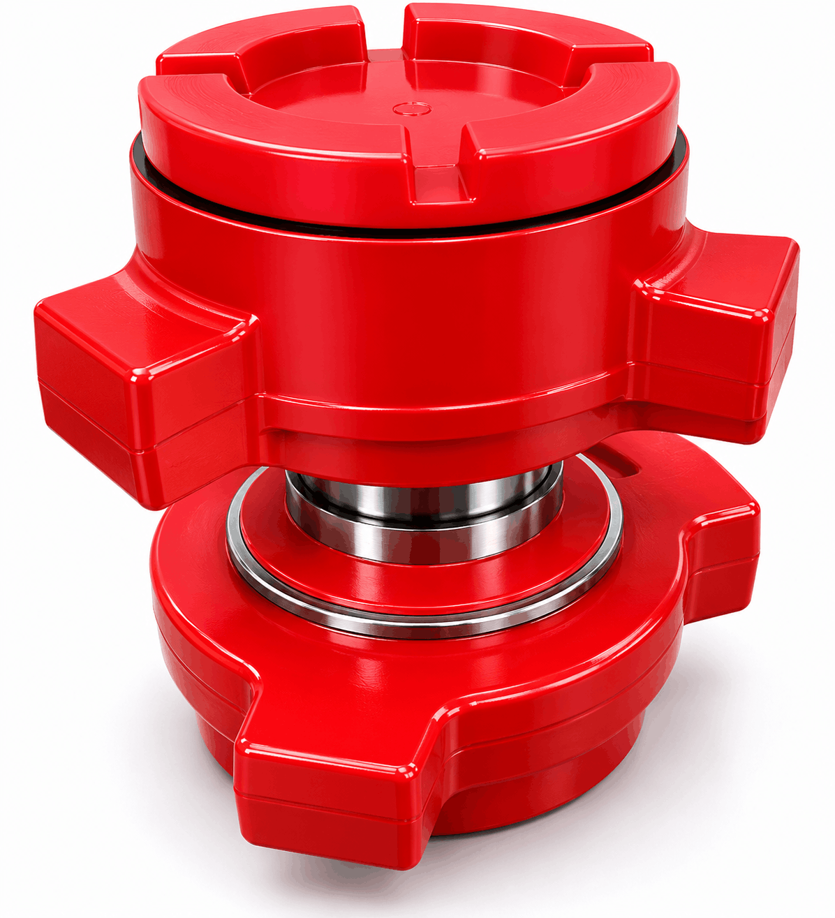 FIG 1502 crossover adapter with 3 inch male wing x 2 inch male wing connection for high pressure flowline and frac iron oilfield applications
