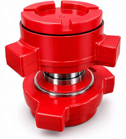 FIG 1502 crossover adapter with 3 inch male wing x 2 inch male wing connection for high pressure flowline and frac iron oilfield applications