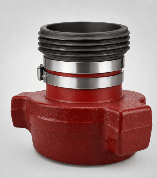 3 inch FIG 1502 male wing x 3 inch FIG 206 female thread crossover adapter for high pressure oilfield flowline applications