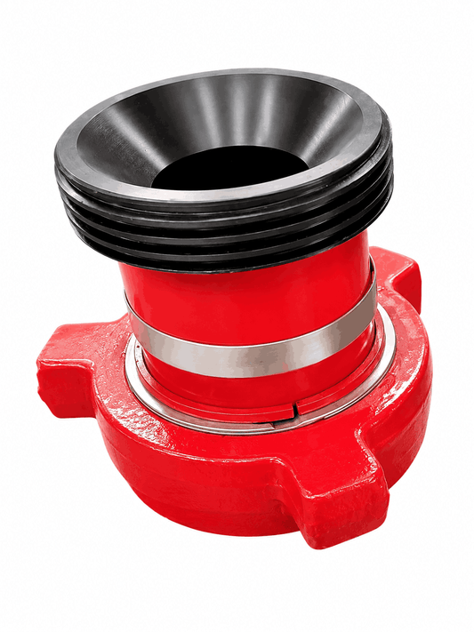 3 inch Fig 206 male wing x 3 inch Fig 206 female threaded crossover adapter for oilfield flowline and pressure control applications