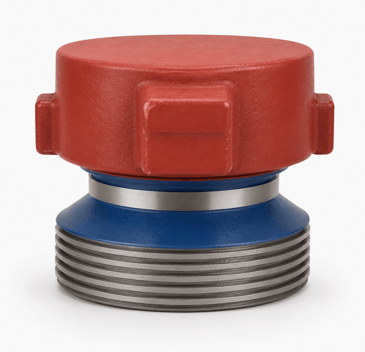 Crossover adapter 4-inch FIG 1002 female thread x 3-inch FIG 1502 male wing for high-pressure flowline and oilfield iron applications.