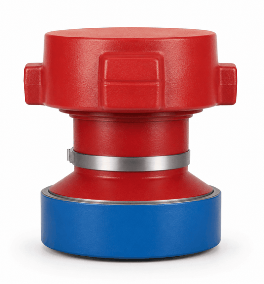 4 inch FIG 1002 female thread x 3 inch FIG 1502 male wing crossover adapter with 7 inch length for high pressure flowline, flow iron, and oilfield manifold applications