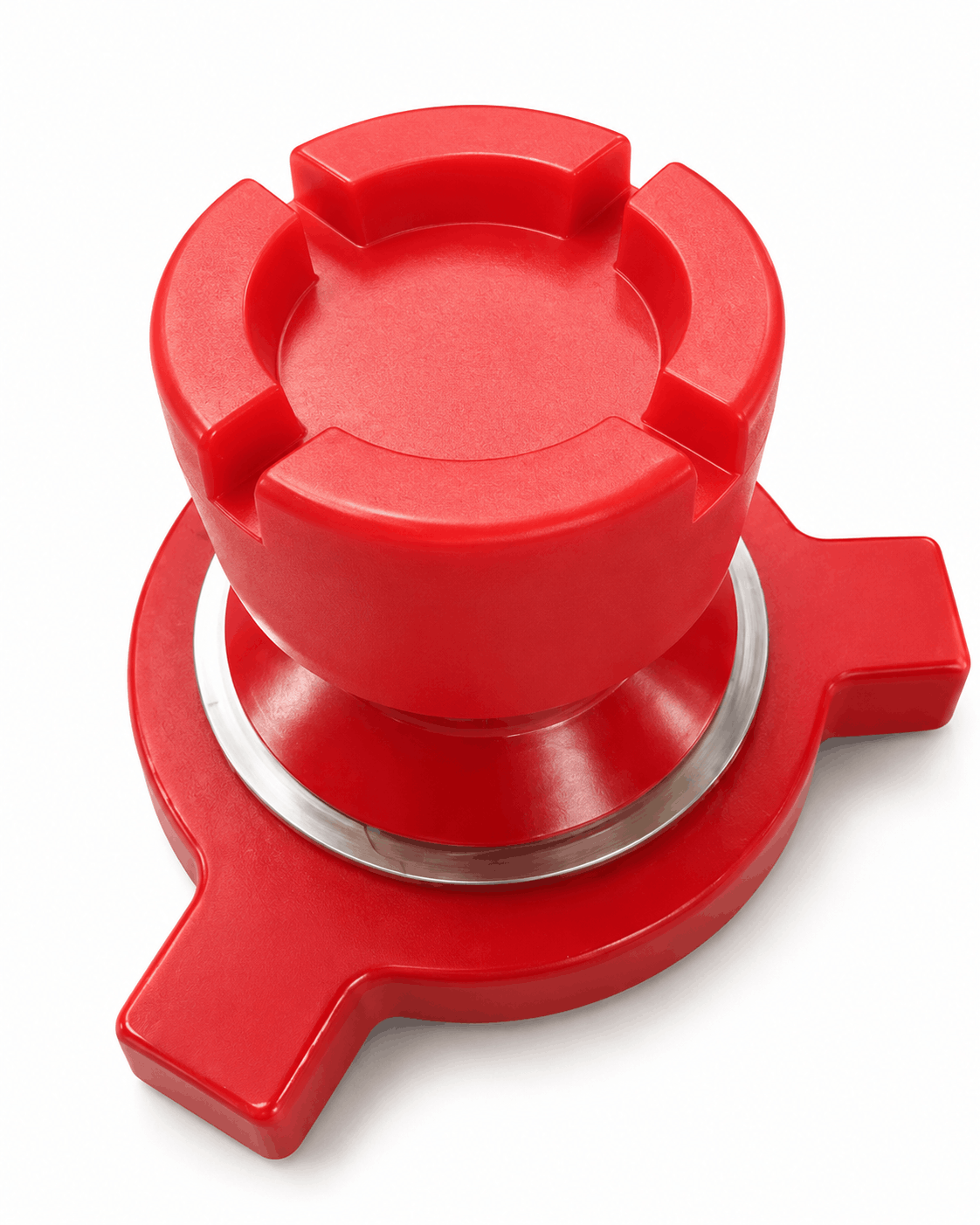 4 inch FIG 1002 male wing x 2 inch FIG 1502 female thread crossover adapter for high pressure flowline, manifold, and oilfield flow iron applications