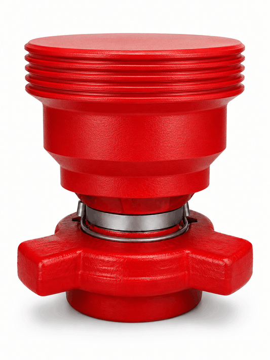 FIG 1502 crossover adapter with 4-inch female thread x 2-inch male wing connection for high-pressure flowline equipment