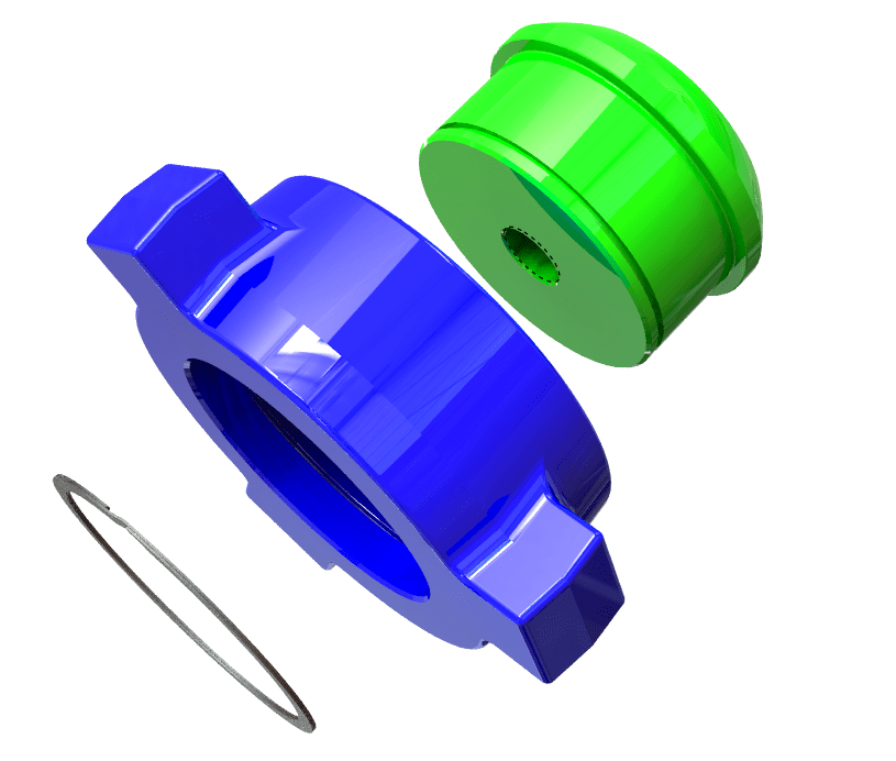 3" FIG 1502 MALE BLIND (WING) WITH NUT 9/16 AUTOCLAVE SOUR SERVICE - Blaze Sales & Service