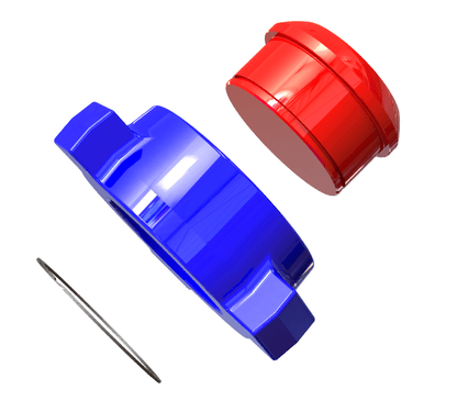 2 inch FIG 1502 male blind wing nut for high pressure oilfield flowline and frac iron sealing applications