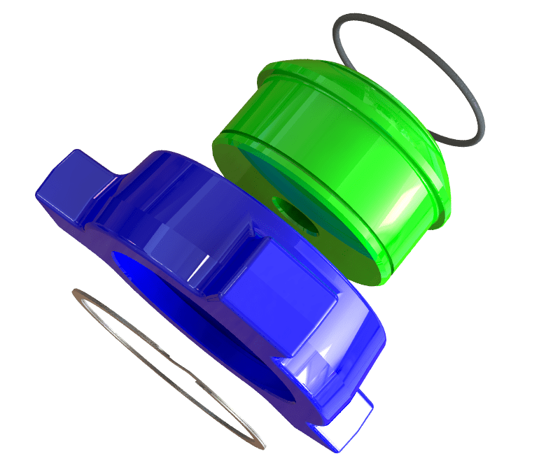 Blanking Cap, 2" 206 M, Autoclave Tap, 2000 psi, Sour Service