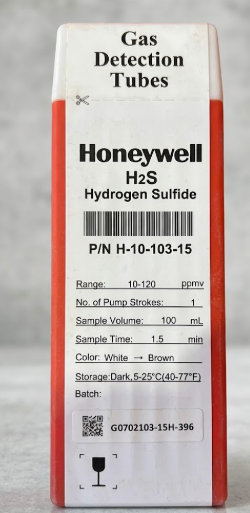 Honeywell H2S gas detection tubes 10–120 ppm for oilfield safety and hydrogen sulfide monitoring