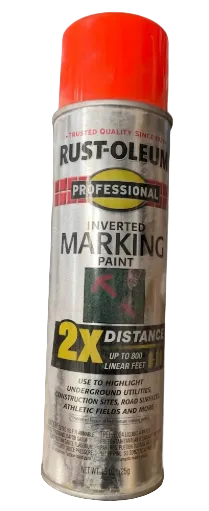 Industrial orange spray paint 17 oz oilfield marking paint for flowline and oilfield equipment identification