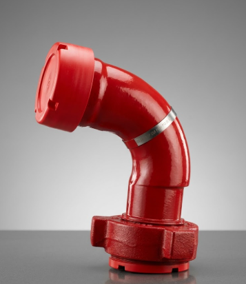 Long Sweep Elbow – 3" FIG 1502 Male (Wing) x 3" FIG 1502 Female (Thread)
