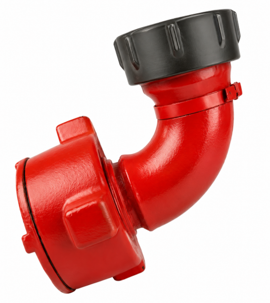 Long Sweep Elbow – 2" FIG 1502 Male (Wing) x 2" FIG 1502 Female (Thread)