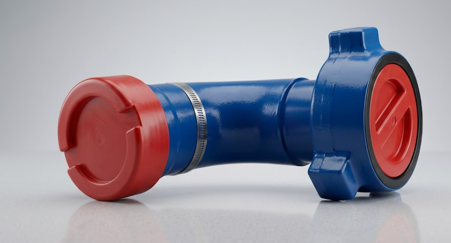 Long Sweep Elbow – 3" FIG 1502 Male (Wing) x 3" FIG 1502 Female (Thread) | Sour Service (H2S)