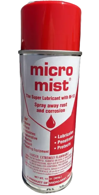 Micro Mist 16 oz penetrating lubricant aerosol for multi-purpose oilfield equipment maintenance and valve lubrication