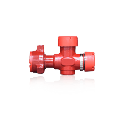 2 inch FIG 1502 tee male wing x female threaded x female threaded for high pressure oilfield flowline and flowback equipment, 1502 iron API 6A fitting