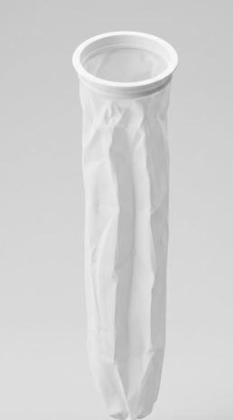 300-micron polyester sand socks for flowback filtration and oilfield flowline equipment, designed for efficient solids control