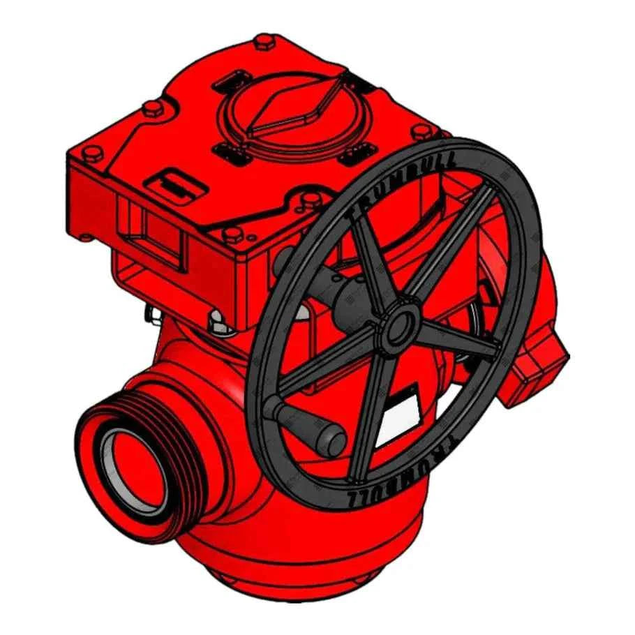 Plug Valve, Gear Operated, Low Torque, 3" 1502 MxF, 15,000 PSI, STD Service