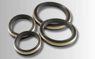 Buna-N (NBR) hammer union seal with brass ring for FIG 602/1002/1502 oilfield flowline equipment, 1–4 inch high pressure sealing for flowback and API 6A applications