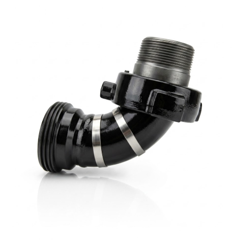 Double Cushion Elbow – 3" FIG 1502 Male (Wing) x 3" FIG 1502 Female (Thread) | Sour Service (H2S)