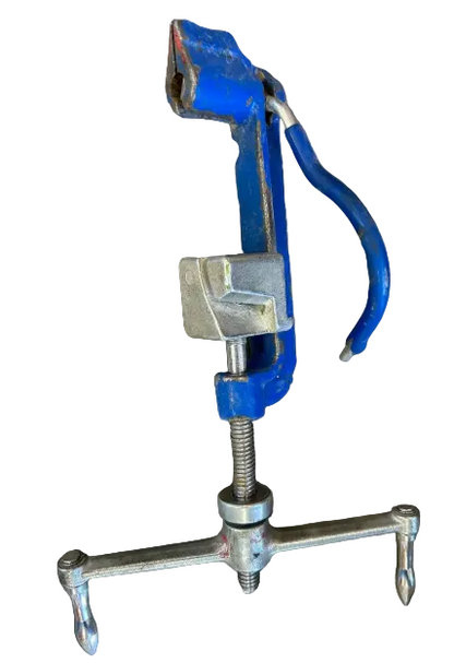 Spin-handle steel banding tool heavy-duty strap tensioner for oilfield equipment and flowline applications