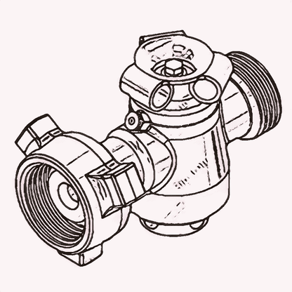 Plug Valve, Manual, Low Torque, 2" x 1" 1502 MxF, 10,000 PSI, Sour Service