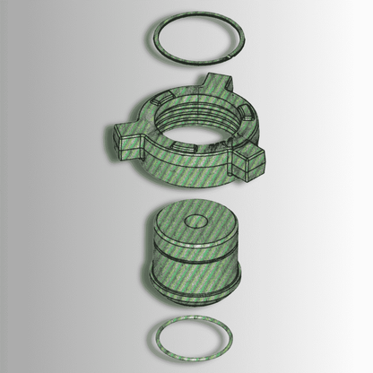 2" FIG 206 Male End, Blanking Cap, 2000 PSI | Sour Service | 1/2 " NPT Tap