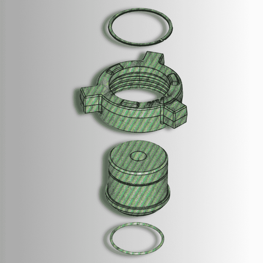 2" FIG 206 Male End, Blanking Cap, 2000 PSI | Sour Service | 1/2 " NPT Tap