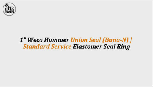 1" Weco Hammer Union Seal (Buna-N) | Standard Service Elastomer Seal Ring