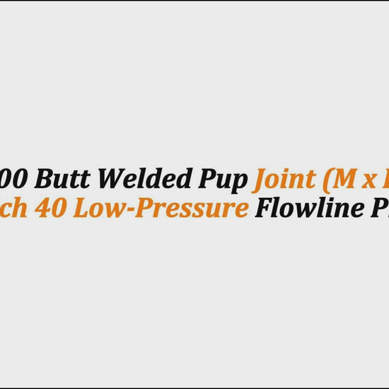 3" Fig 100 Butt Welded Pup Joint (M x F) – 2 FT | Sch 40 Low-Pressure Flowline Pipe
