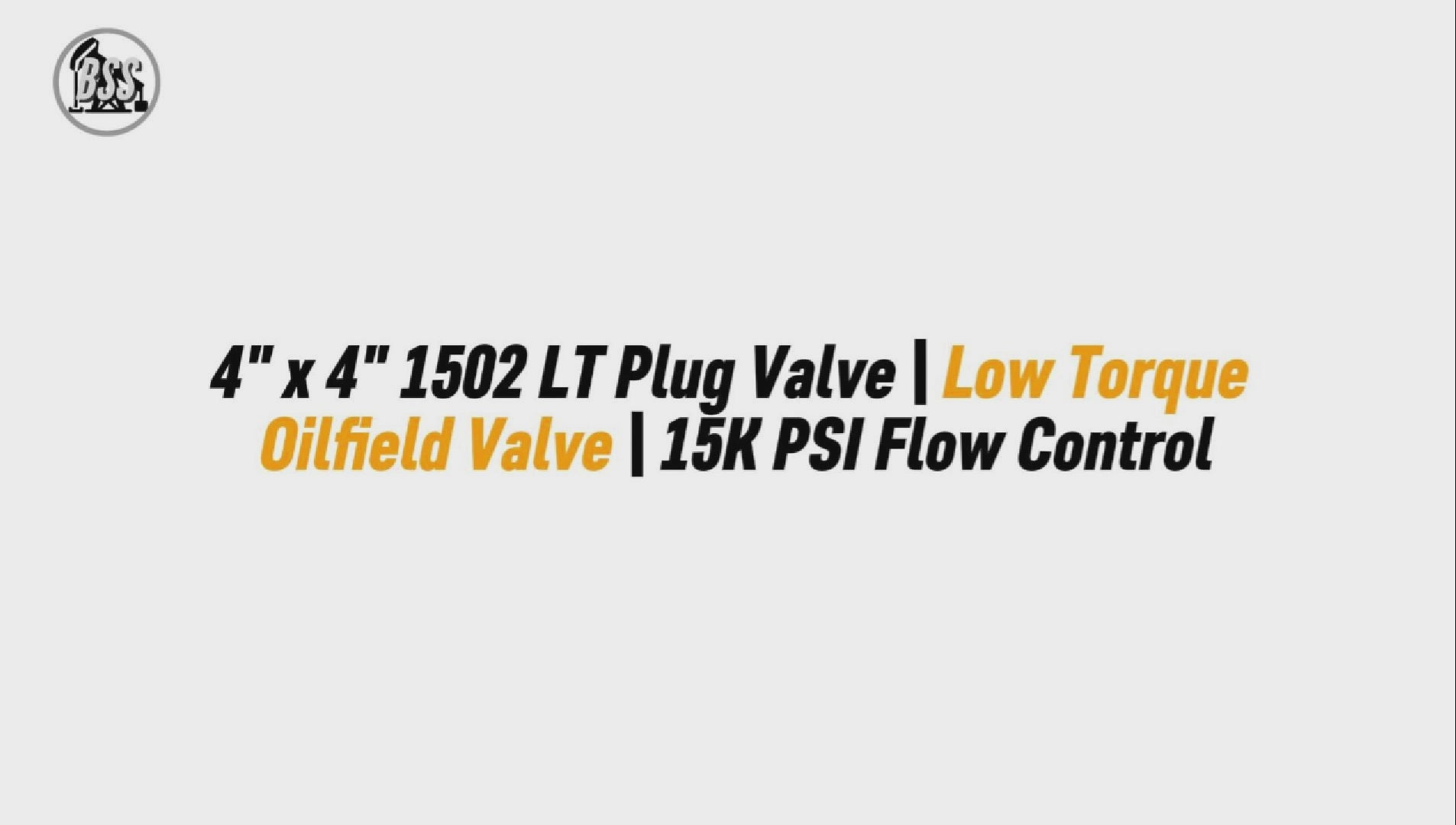 4" x 4" 1502 LT Plug Valve | Low Torque Oilfield Valve | 15K PSI Flow Control