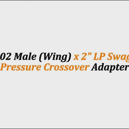 3" Fig 1502 Male (Wing) x 2" LP Swage | High-Pressure Crossover Adapter