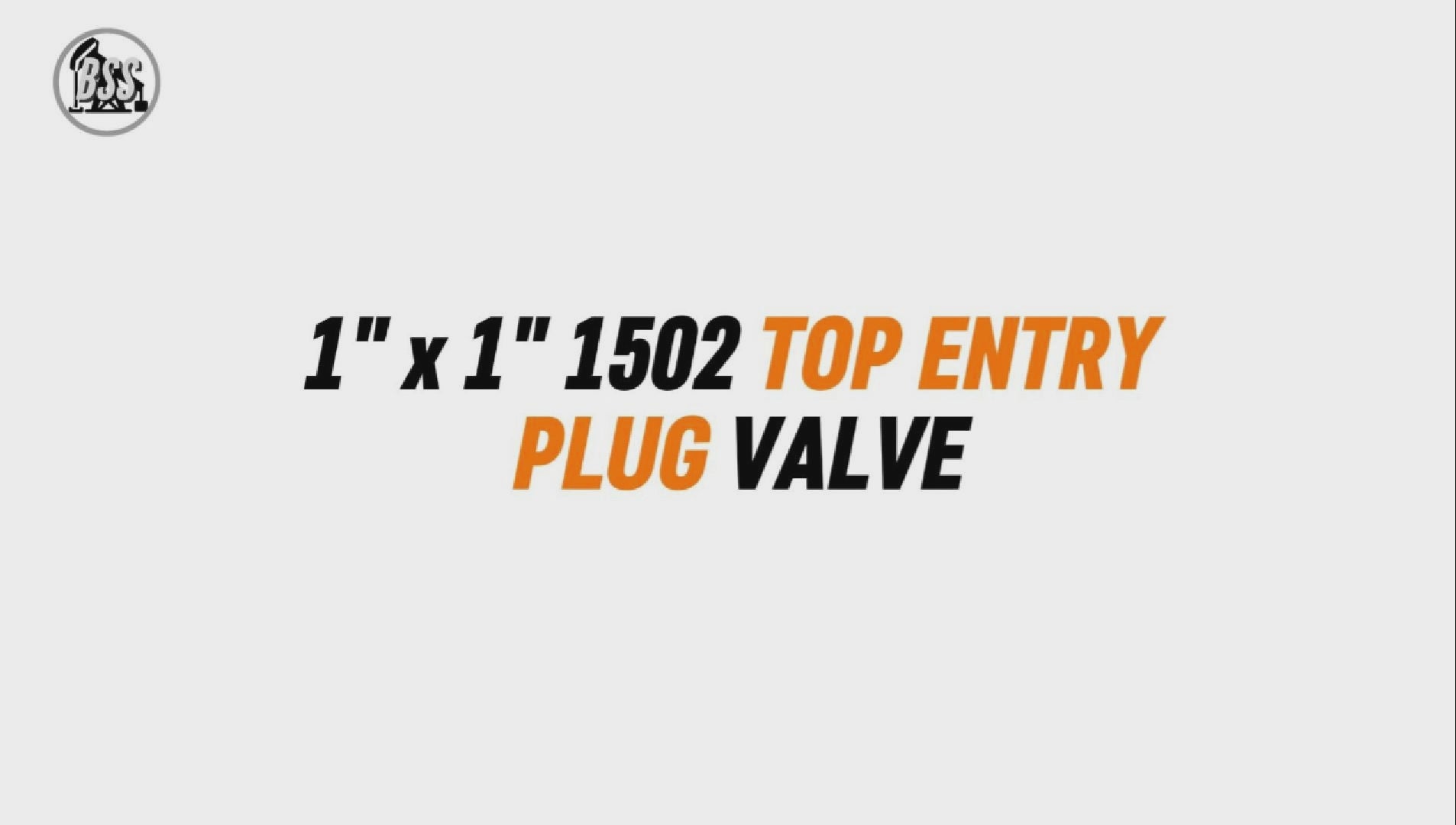 1 x 1 1502 TOP ENTRY PLUG VALVE

