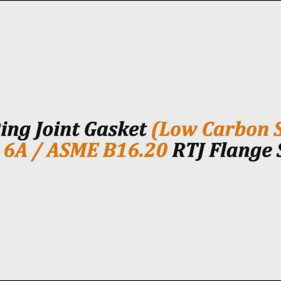 R-46 Ring Joint Gasket (Low Carbon Steel) | API 6A / ASME B16.20 RTJ Flange Seal