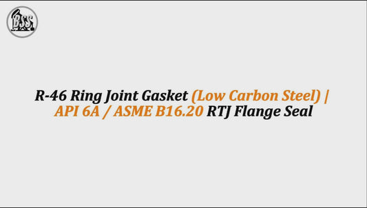 R-46 Ring Joint Gasket (Low Carbon Steel) | API 6A / ASME B16.20 RTJ Flange Seal