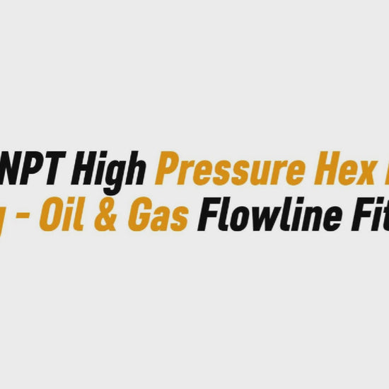 1/2" NPT High Pressure Hex Blind Plug - Oil & Gas Flowline Fitting