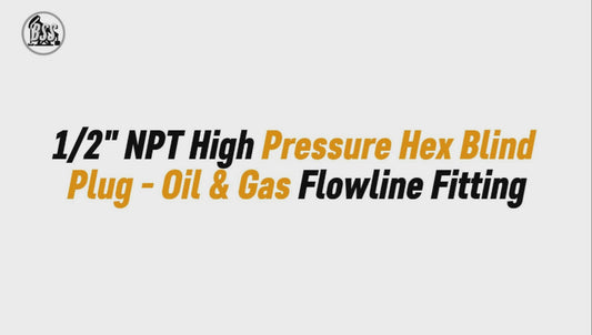 1/2" NPT High Pressure Hex Blind Plug - Oil & Gas Flowline Fitting