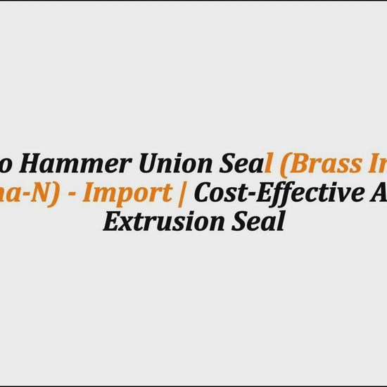 4" Weco Hammer Union Seal (Brass Insert & Buna-N) - Import | Cost-Effective Anti-Extrusion Seal