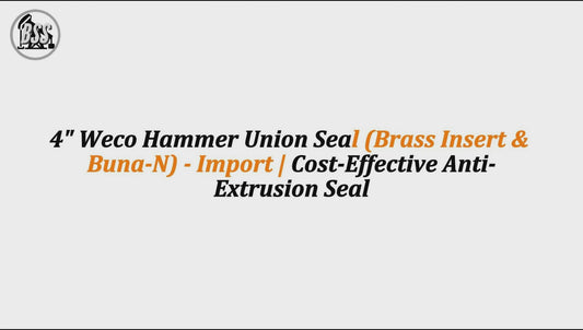 4" Weco Hammer Union Seal (Brass Insert & Buna-N) - Import | Cost-Effective Anti-Extrusion Seal