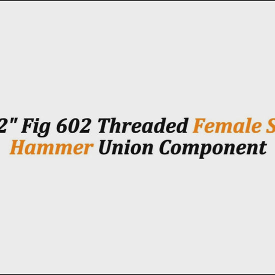 1-1/2" Fig 602 Threaded Female Sub – Hammer Union Component