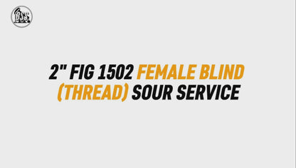 2" FIG 1502 FEMALE BLIND 
(THREAD) SOUR SERVICE