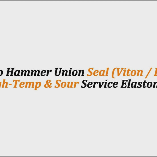 3" Weco Hammer Union Seal (Viton / Black) | High-Temp & Sour Service Elastomer