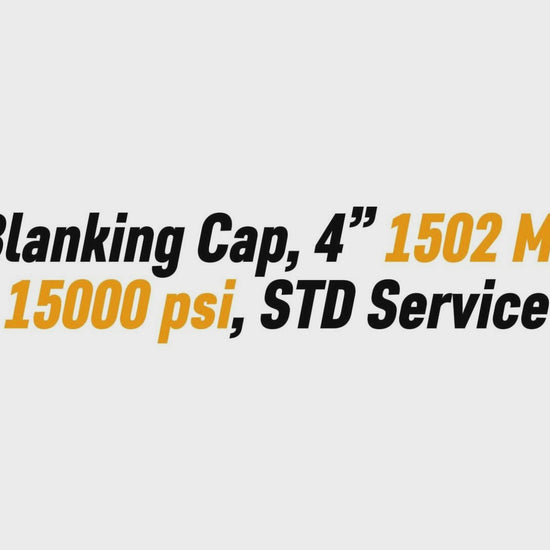 Blanking Cap, 4” 1502 M, 15000 psi, STD Service