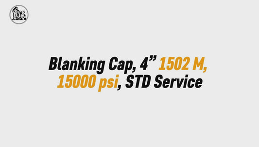 Blanking Cap, 4” 1502 M, 15000 psi, STD Service