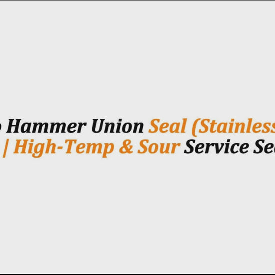 1" Weco Hammer Union Seal (Stainless Steel & Viton) | High-Temp & Sour Service Seal Ring