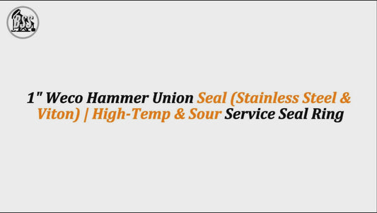 1" Weco Hammer Union Seal (Stainless Steel & Viton) | High-Temp & Sour Service Seal Ring
