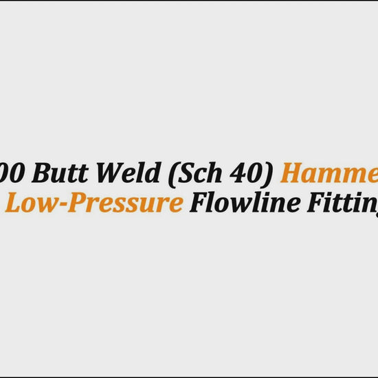 3" Fig 100 Butt Weld (Sch 40) Hammer Union – Low-Pressure Flowline Fitting