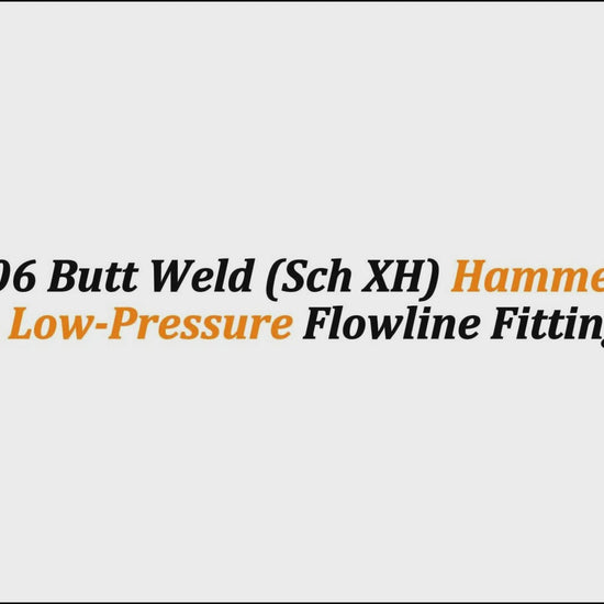 3" Fig 206 Butt Weld (Sch XH) Hammer Union – Low-Pressure Flowline Fitting
