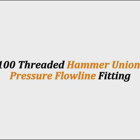 3" Fig 100 Threaded Hammer Union – Low-Pressure Flowline Fitting
