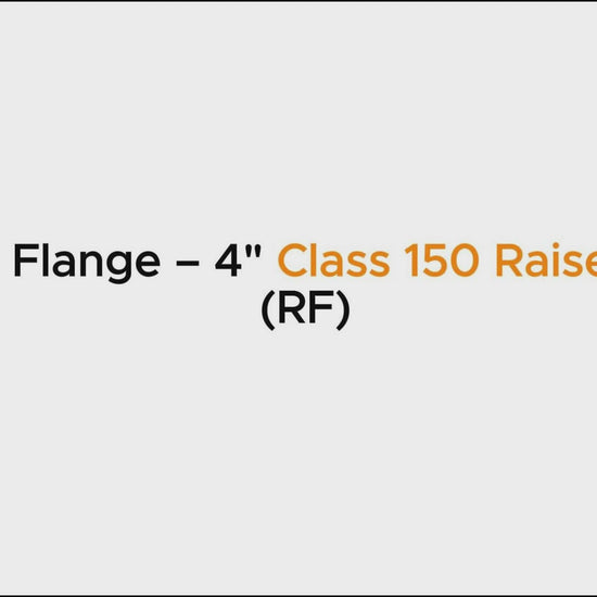 Slip-On Flange – 4" Class 150 Raised Face
 (RF)